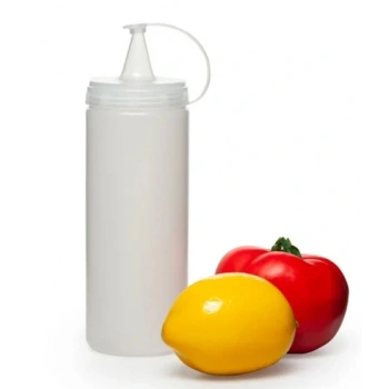 Şeffaf Sos Şişesi  - 400 Ml  (3 Adet )
