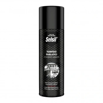 SELSİL OTO - ARAÇ TORPİDO PARLATICI SPREY 200ML HOŞ KOKULU - PARLAK - TOZ TUTMAYAN FORMÜL (5324)