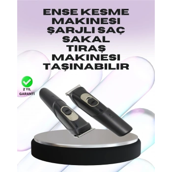 Sessiz Motorlu, Kablosuz Kullanımlı Şarjlı Saç Ve Sakal Kesme Makinesi – Taraklı Set