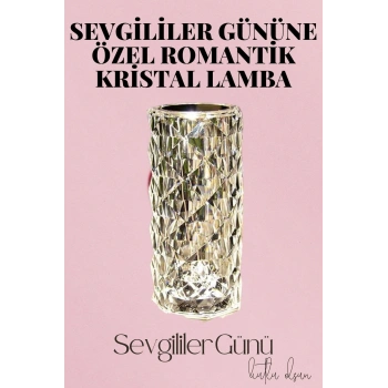 Sevgililer Gününe Özel Romantik Kristal Gece Lambası Sevgiliye Hediye