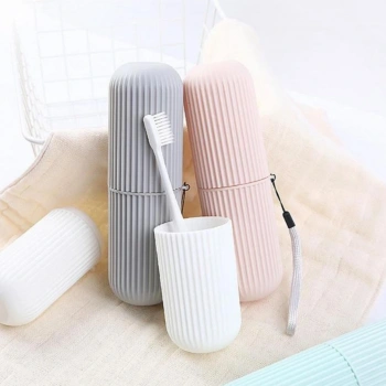 Seyahat Tipi Plastik Diş Fırçası Gözlük Kalem Fırça Erzak Saklama Kabı Düzenleme Kalemlik (5324)