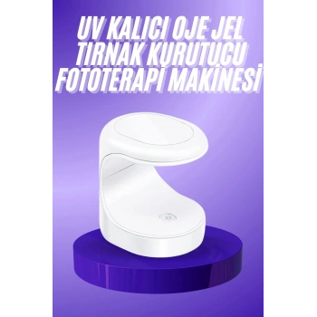 Seyehat Tipi Mini Oje Kurutucu Ultraviole Mor Işık Protez Tırnak Kurutucu
