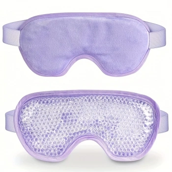 Sıcak Ve Soğuk Boncuklu Buz Jeli Terapi Göz Maskesi (Mor)
