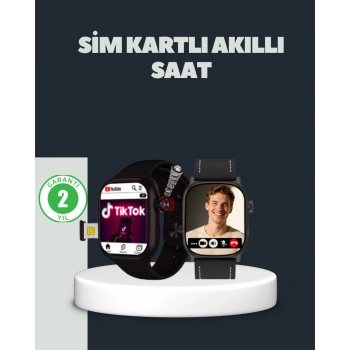 Sım Kartlı Gps Destekli Akıllı Saat Sesli Görüşmeli