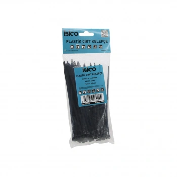 SİYAH   3.6X150MM  PLASTİK CIRT KELEPÇE  100PCS (5324)