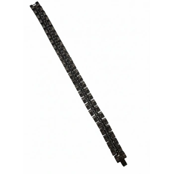 Siyah Çelik  Erkek Çelik Bileklik Boy 21.5 Cm / En 1.2 Cm  - Ebl0061