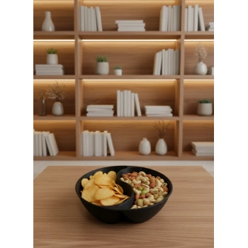 Siyah Çerezlik Kase Seti 4 Adet 3x12 Cm