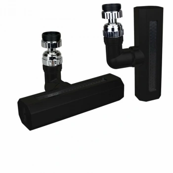 SİYAH  GENİŞ  360 DERECE DÖNEBİLENOYNAR BAŞLIK - 4 MOD  PERLATÖR ŞELALE MUSLUK UCU KTX-3288 (5324)