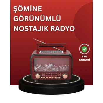 Solar Panelli Alev Işıklı Bluetooth Hoparlör – Çoklu Giriş, Uzun Pil Ömrü