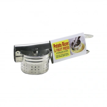 STAINLESS STEEL MANUEL KOLLU - ÇELİK METAL  PATATES EZİCİ - MEYVE SIKICI PRES (5324)