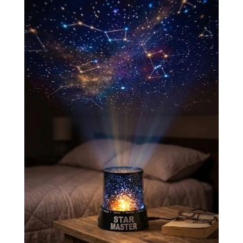 Star Projektör Gece Lambası Tavana Yıldız Yansıtan LED Işık