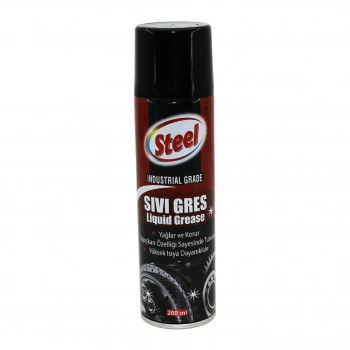 STEEL ST-1304 SIVI GRES SPREY 200ML YAĞLAR - KORUR - ISIYA DAYANIKLI (5324)
