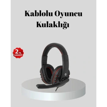 Stereo Ses Destekli Mikrofonlu Gaming Kulaklık – Yumuşak Pedli