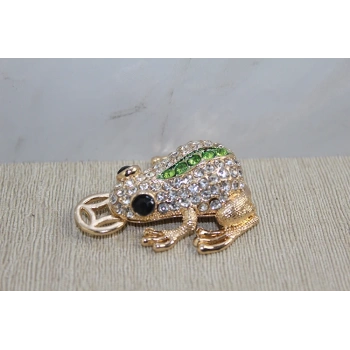 SW Taşlı Minik Figür - Kurbağa