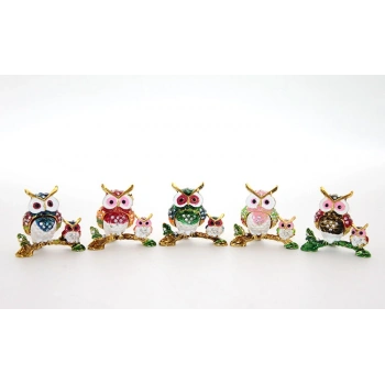 Swarovski 2li Baykuş Model 2