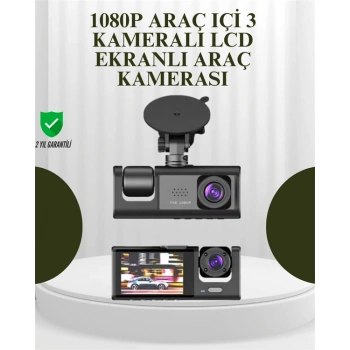Ta-01 G-sensörlü 3lü Kayıtlı Araç Kamerası
