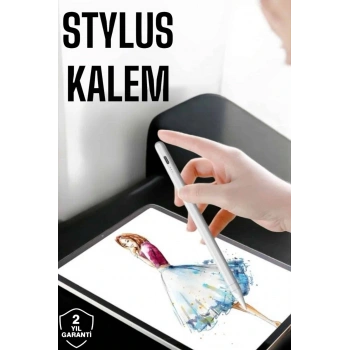 Tablet Kalemi Stylus Pen Dokunmatik Kalem Android Ve İos Uyumlu Şarjlı