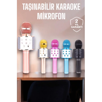 Taşınabilir Bluetooth Karaoke Mikrofon: Hafıza Kart Girişli, Etkileyici Performans