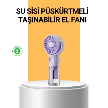Taşınabilir Şarjlı Su Buharlı Mini Klima Fan