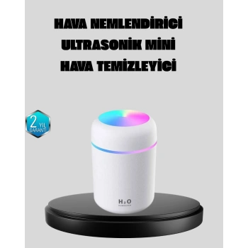 Taşınabilir USB Mini Nemlendirici – LED Aydınlatmalı, Çift Püskürtme Modu