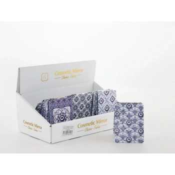 Taşlı Nazar Boncuklu Dikdörtgen El Aynası İnce