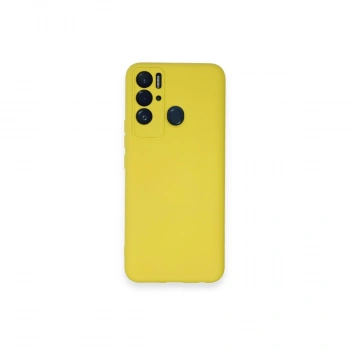 Tecno Pova Neo Kılıf Nano İçi Kadife Silikon - Sarı