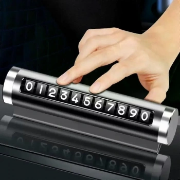 Telefon Numarası Plaka Silindiri Ayarı Renkli Metal Alüminyum Araba Geçici Park Kartı Evrensel Moda Oto Aksesuarları (5324)