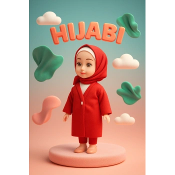 Tesettür Giyen Tesettürlü Kapalı Edep Bebek Maneviyat İnanç Geliştirici İlahi Söyleyen Konuşan