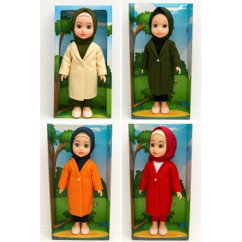 Tesettürlü Meryem Bebek Sesli Dua ve İlahi Söyleyen İnteraktif Maneviyat Geliştirici Oyuncak Bebek