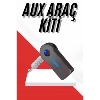 Tüm Cihazlara Uyumlu Bluetooth Aux Araç Kiti Siyah