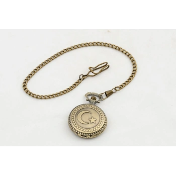 Türk Bayraklı Köstekli Saat