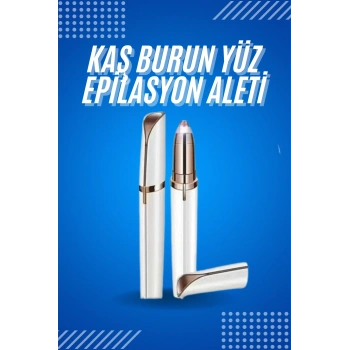 Tüy Kıl Alma Kaş Bıyık Unisex Yüz Bakım Epilasyon Aleti Pilli