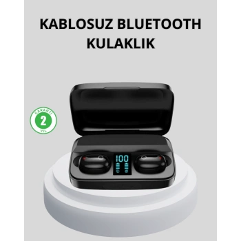 TWS Bluetooth Kulaklık 1800mAh Şarj Kutulu Dijital Ekranlı