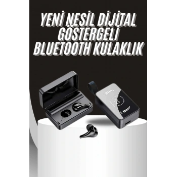 Tws Bluetooth Kulaklık Aynalı Kulaklık Dijital Göstergeli Dokunmatik Kontrol