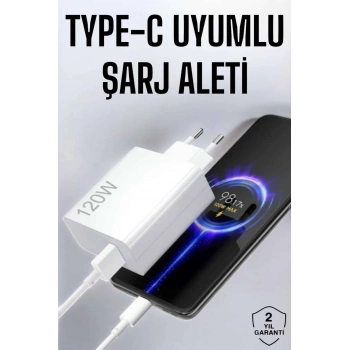 Type-C 120W Şarj Aleti Hızlı Şarj Turbo