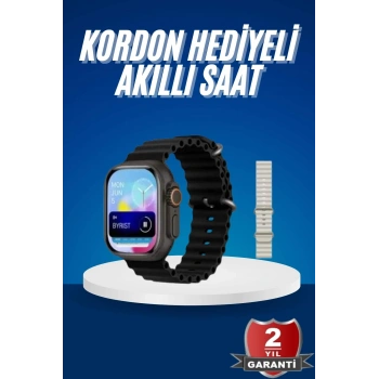 Ultra Akıllı Saat 49 Mm Çift Kordonlu Arama Cevaplama Bluetooth Bağlantılı