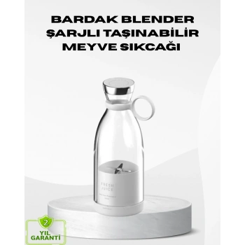 Usb Şarjlı Kablosuz Blender – Taşınabilir, Kompakt Ve Çevre Dostu Meyve Sıkıcı