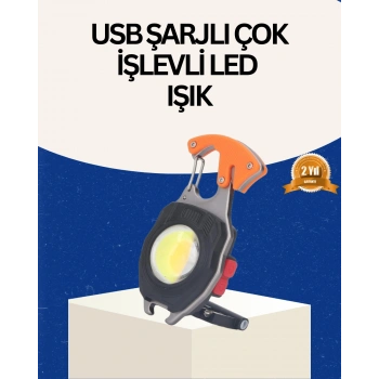 Usb Şarjlı Mini Led Anahtarlık Fener
