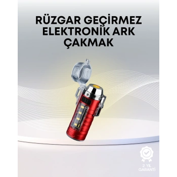 USB Şarjlı Suya Dayanıklı Elektrikli Çakmak