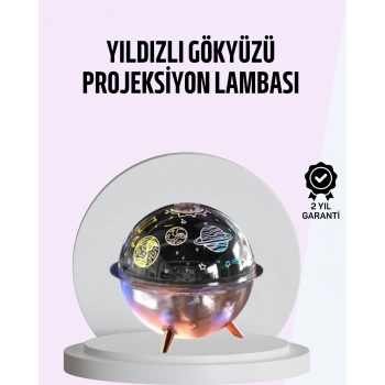 USB Şarjlı Uzay Temalı Işık Projektörü Hava Nemlendirici