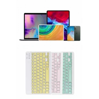 Uyumlu Kablosuz Bluetooth Şarj Edilebilir Mini Q Klavye