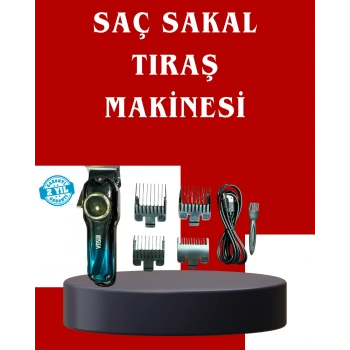 Uzun Çalışma Süreli Lcd Göstergeli Saç Kesme Makinesi