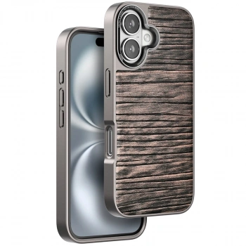 Venco İphone 16 Wave Kapak - Kahverengi