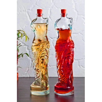 Venüs Yağdanlık - Kadın Figürlü Sirkelik Sosluk 200 Ml 2li Set