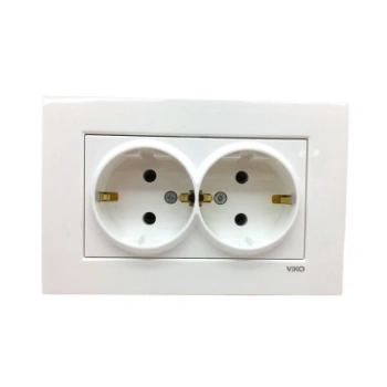 VİKO KARRE 2Lİ TOPRAKLI PRİZ 9096 7056 (5324)