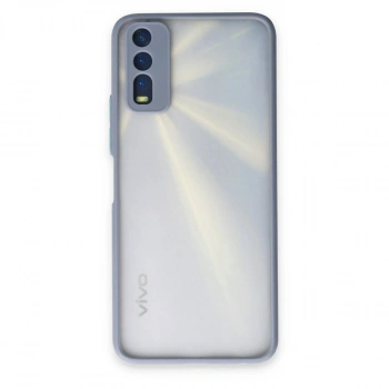 Vivo Y11s Kılıf Montreal Silikon Kapak - Gri
