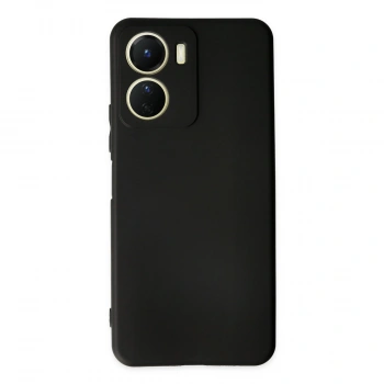 Vivo Y16 Kılıf First Silikon - Siyah