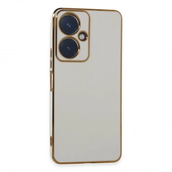 Vivo Y27 Kılıf Volet Silikon - Beyaz