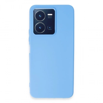 Vivo Y35 Kılıf First Silikon - Mavi