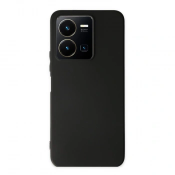 Vivo Y35 Kılıf First Silikon - Siyah